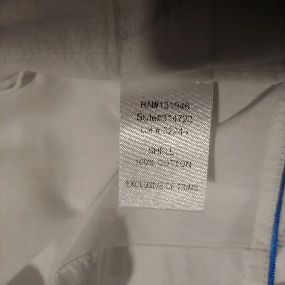 Jude Connally Embroidered 3/4 Sleeve White Lightweight Shift Dress S - Picture 11 of 11